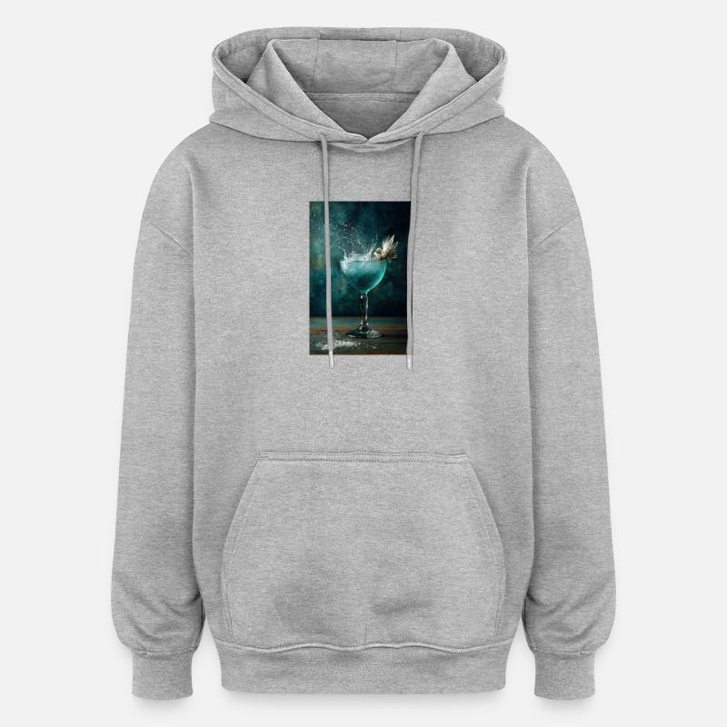 Aqua Splash Coupe Burst - Sweat à capuche oversize unisexe - gris chiné