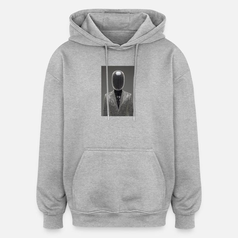 Dotgrid LED Suit - Oversized Unisex Hoodie - heather grey