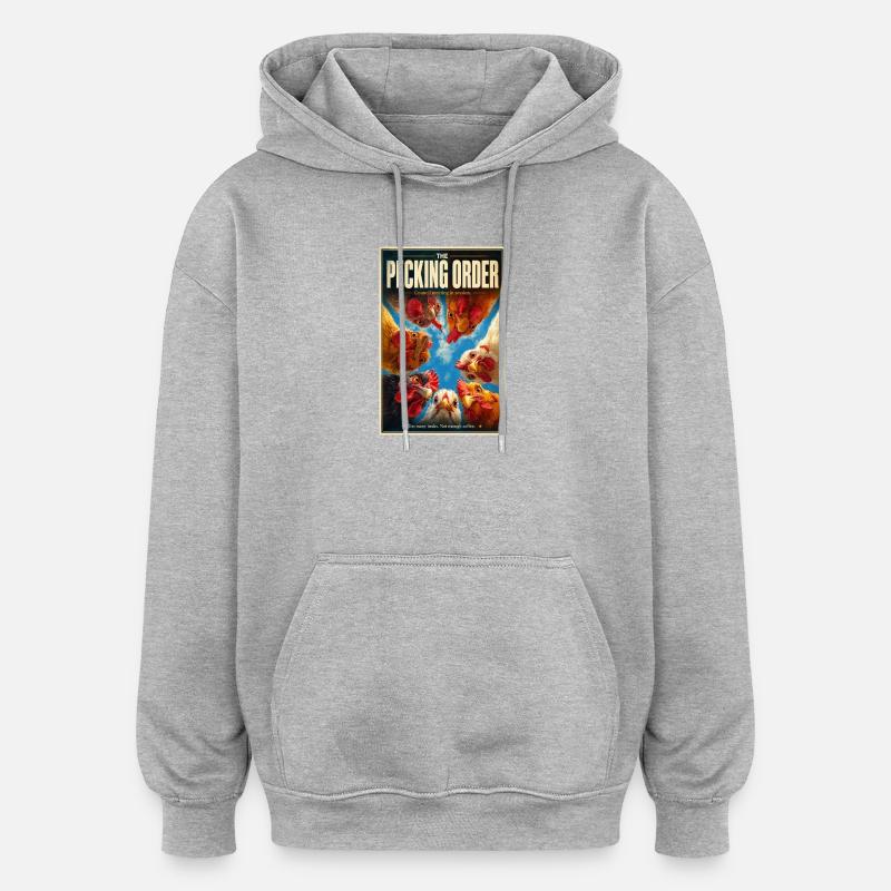 Sitzung des Spitzordnungsrats - Oversized Unisex Hoodie - Grau meliert