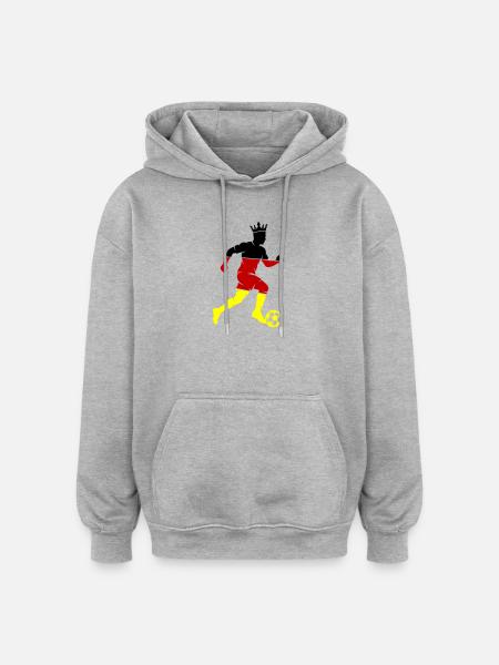 Footballers Germany - Oversized Unisex Hoodie - heather grey