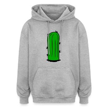 Kaktus Stacheln Wüste Kakteengewächs Cool Kakteen - Oversized Unisex Hoodie - Grau meliert - Vorne - Noah (186cm)