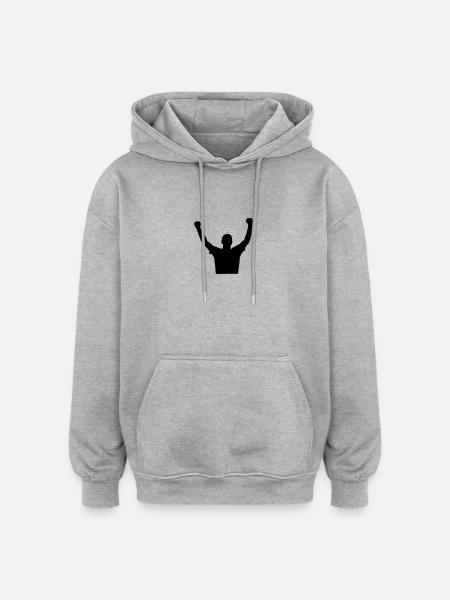 Winner - Oversized Unisex Hoodie - heather grey