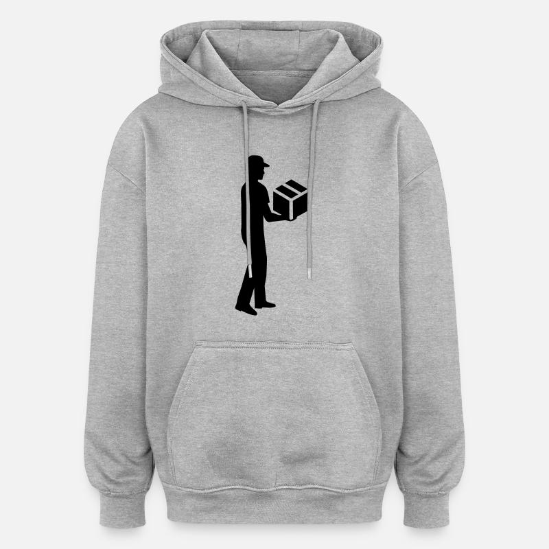 Delivery guy - Oversized Unisex Hoodie - heather grey