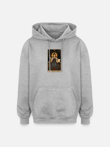 Tätowiererin | Tattoo Beruf Tarot - Oversized Unisex Hoodie - Grau meliert