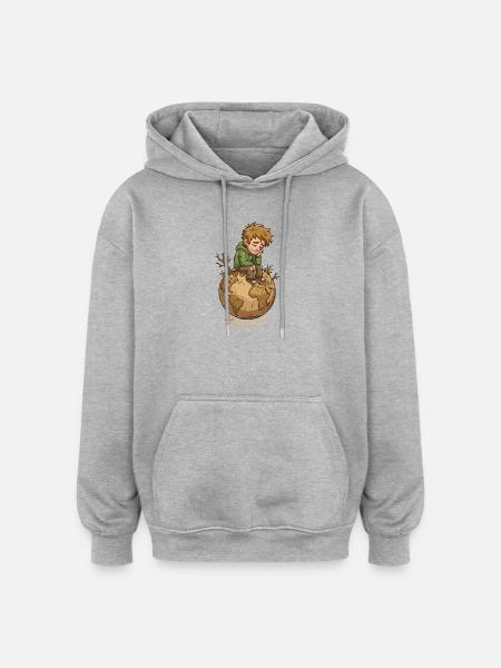 Earth's Saddest End - Oversized Unisex Hoodie - heather grey