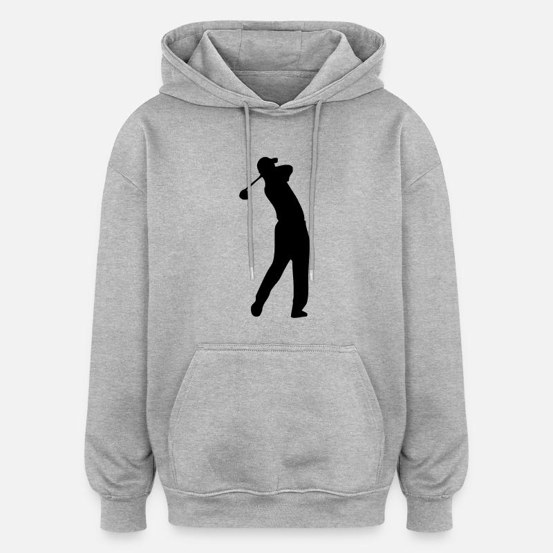 golf - Sweat à capuche oversize unisexe - gris chiné