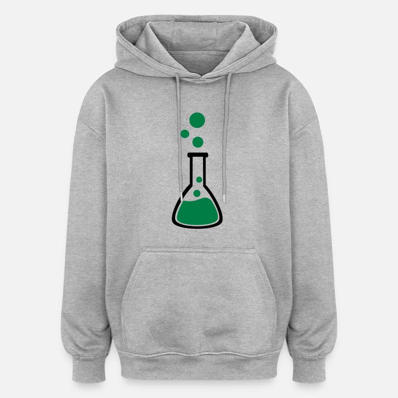 Eprouvette - Sweat à capuche oversize unisexe - gris chiné