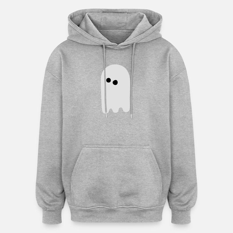 Gespenst - Oversized Unisex Hoodie - Grau meliert