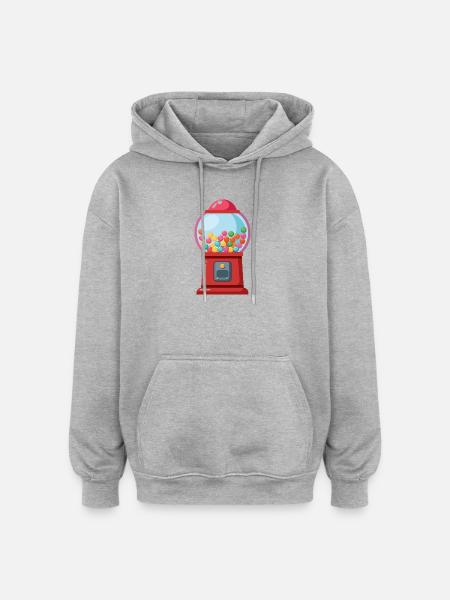 Gumball Machine - Oversized Unisex Hoodie - heather grey