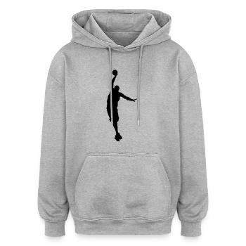 basketball - Oversized Unisex Hoodie - Grau meliert - Vorne - Noah (186cm)