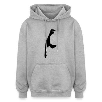 Sylt - Oversized Unisex Hoodie - Grau meliert - Vorne - Noah (186cm)