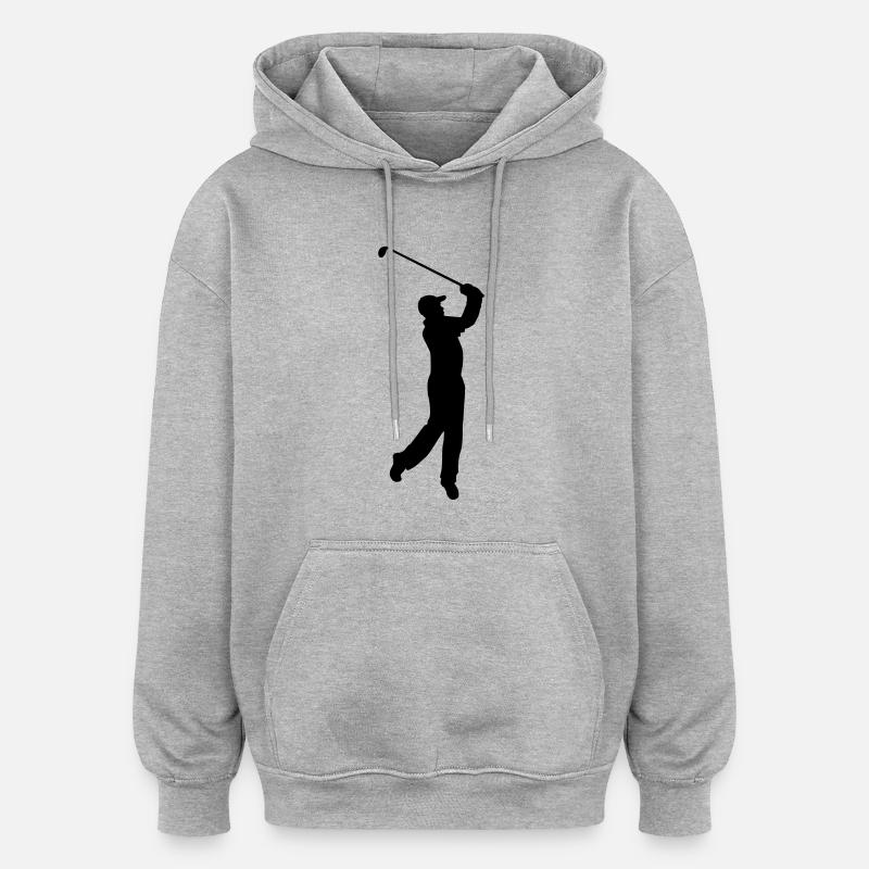golfer - Oversized Unisex Hoodie - Grau meliert