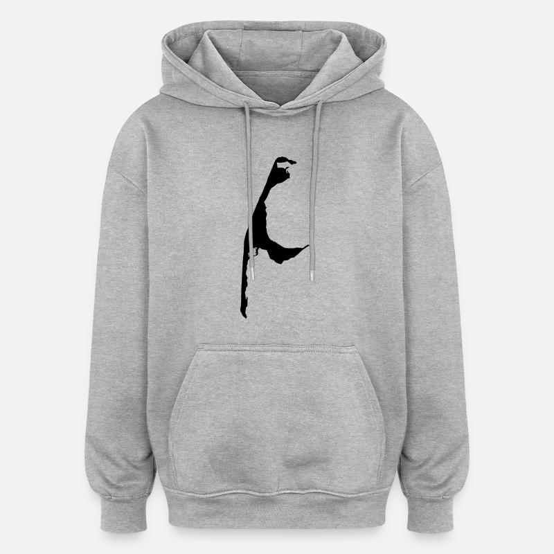 Sylt - Sweat à capuche oversize unisexe - gris chiné