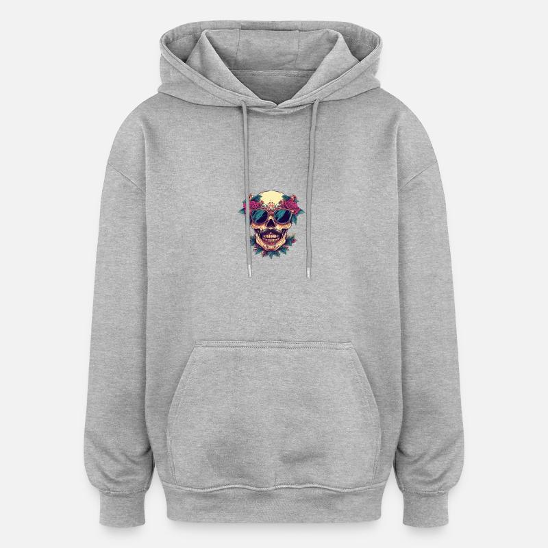 Skeleton Bachelor - Sweat à capuche oversize unisexe - gris chiné