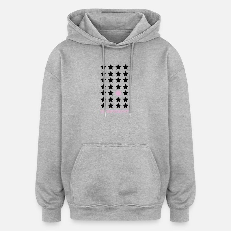 Be Different – Pastel Point Be Different - Oversized Unisex Hoodie - heather grey