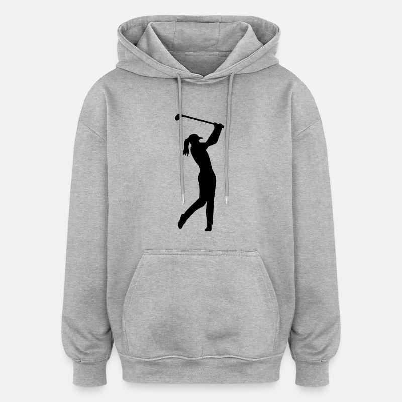 Golf - Sweat à capuche oversize unisexe - gris chiné