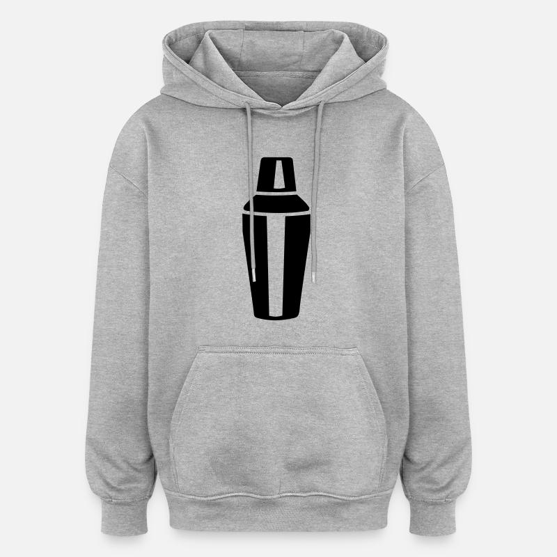 Cocktail - Sweat à capuche oversize unisexe - gris chiné