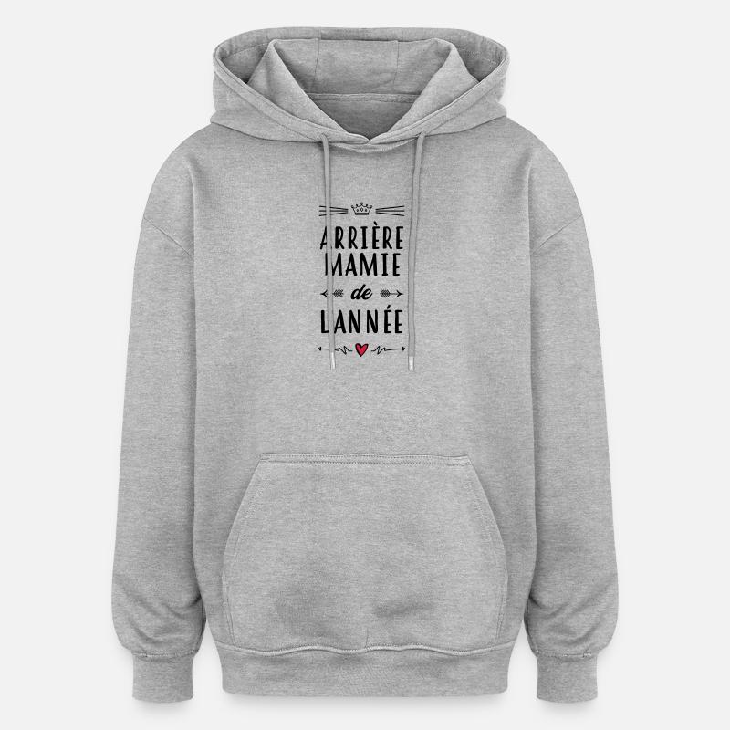 Großmütter / Oma / Mami / Großmutter / Mamy - Oversized Unisex Hoodie - Grau meliert