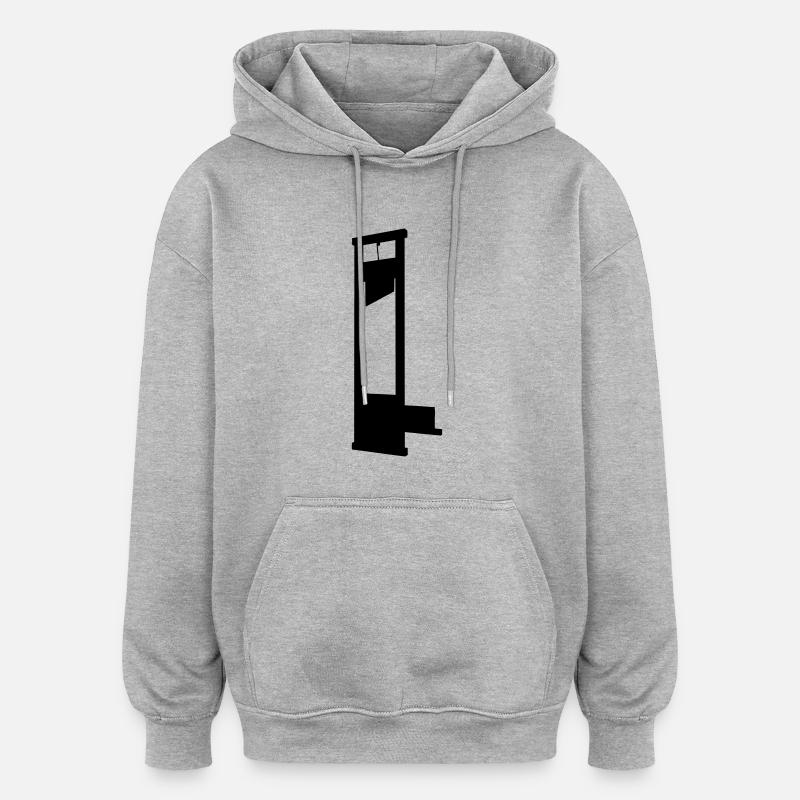 Fallbeil - Oversized Unisex Hoodie - Grau meliert