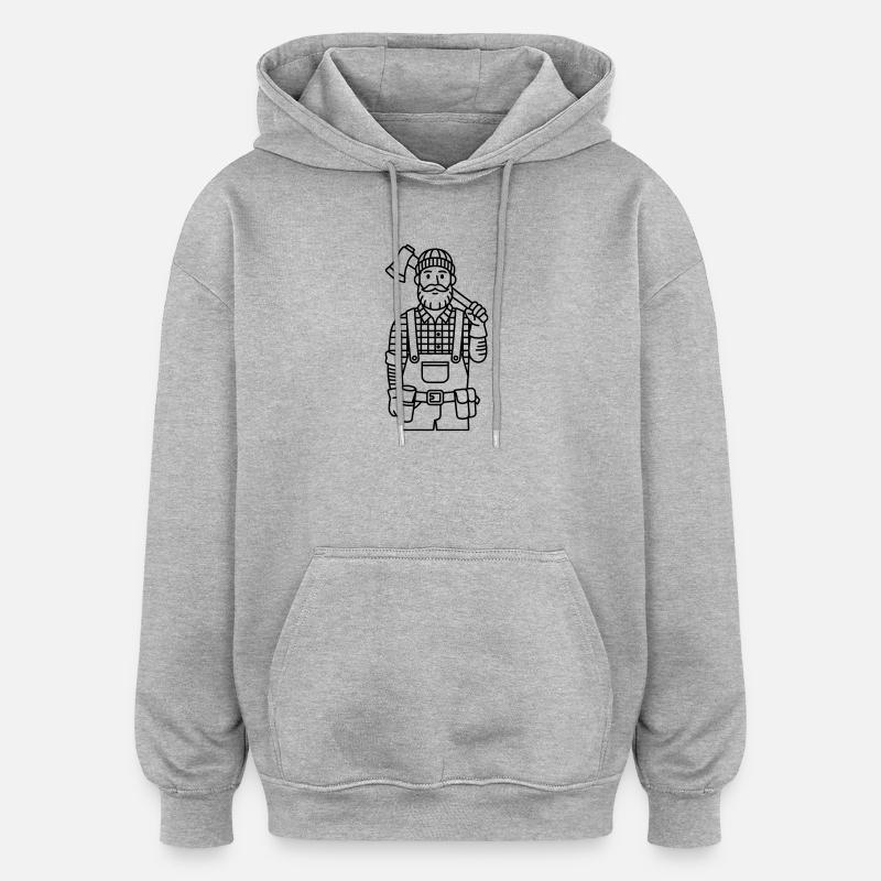 Forester - Oversized Unisex Hoodie - heather grey