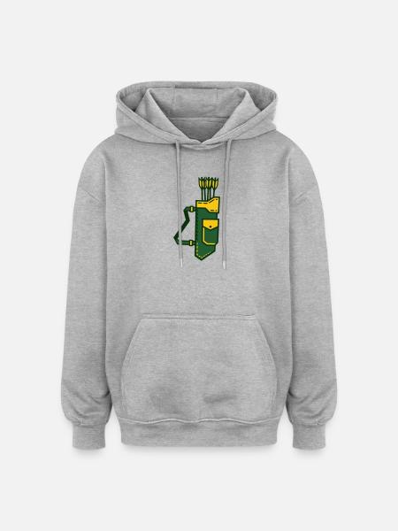 Arrow quiver Archery Archery Shooter - Oversized Unisex Hoodie - heather grey
