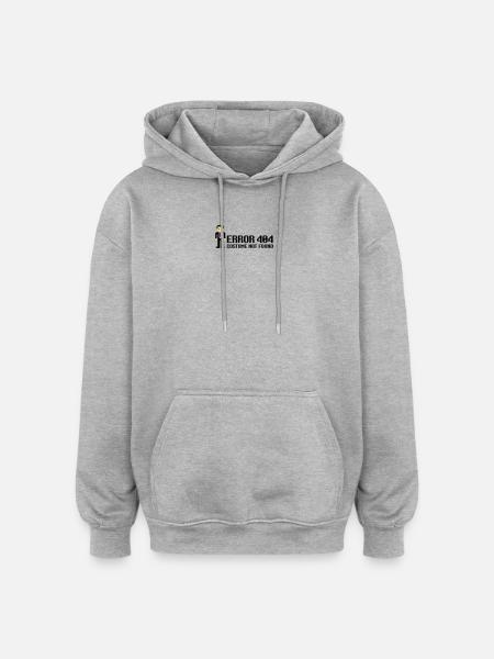 Error 404 - Costume not found - Sweat à capuche oversize unisexe - gris chiné
