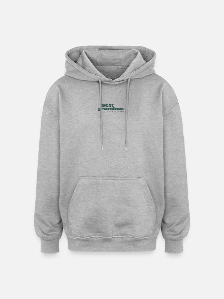 Beste Oma im Universum - Oversized Unisex Hoodie - Grau meliert