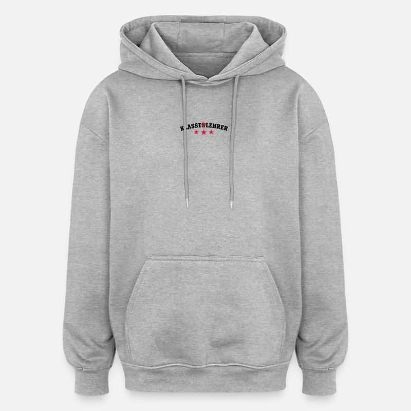 Klassenlehrer - Oversized Unisex Hoodie - Grau meliert