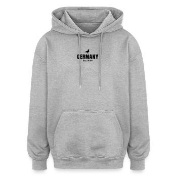 Baltrum GERMANY - Oversized Unisex Hoodie - heather grey - Front - Noah (186cm)