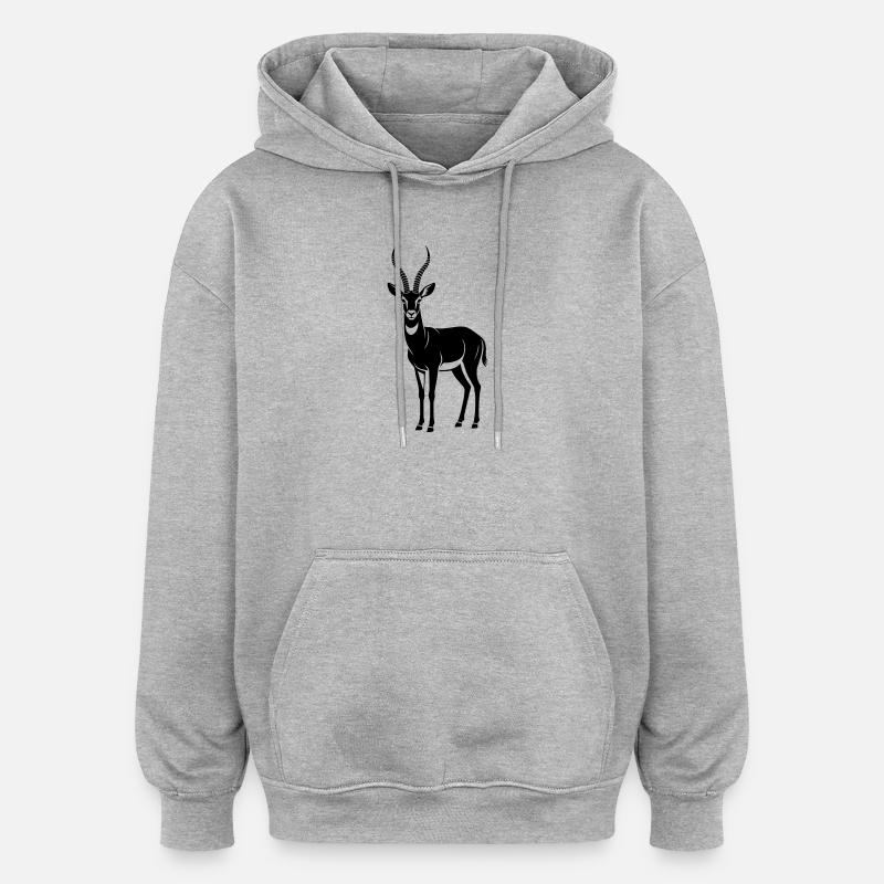 antelope - Oversized Unisex Hoodie - heather grey
