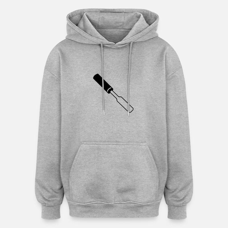 Gouge / Chisels / Tools - Oversized Unisex Hoodie - heather grey