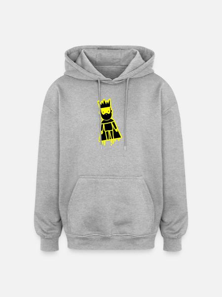 King Majesty - Oversized Unisex Hoodie - heather grey