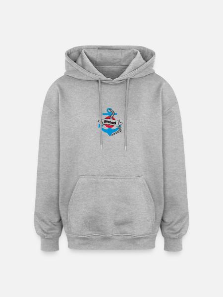 hamburg_1 - Oversized Unisex Hoodie - Grau meliert