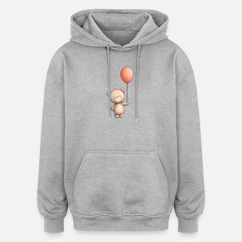 teddy bear, teddy bear - Oversized Unisex Hoodie - heather grey