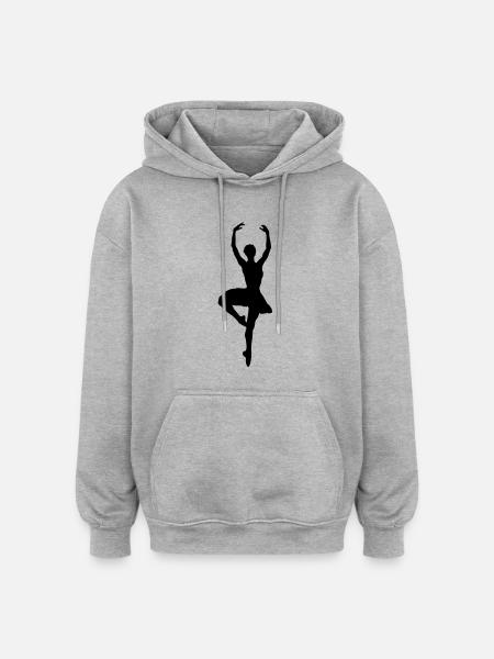 ballerina___f1 - Oversized Unisex Hoodie - heather grey