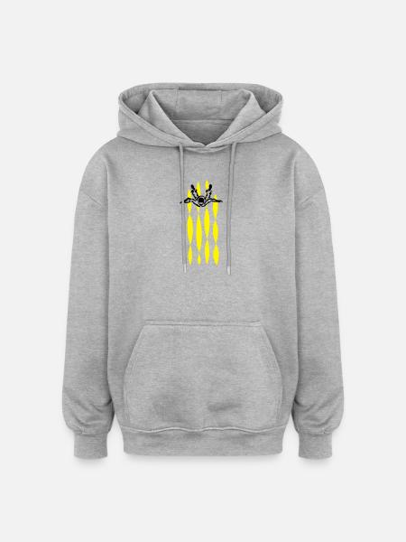 skydive - Oversized Unisex Hoodie - heather grey