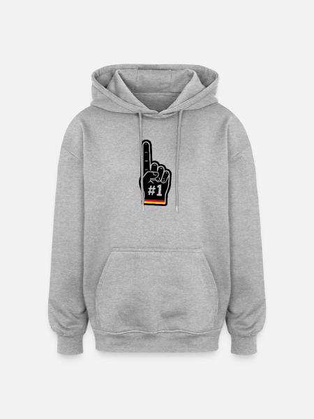 Number One Germany Fan - Oversized Unisex Hoodie - heather grey