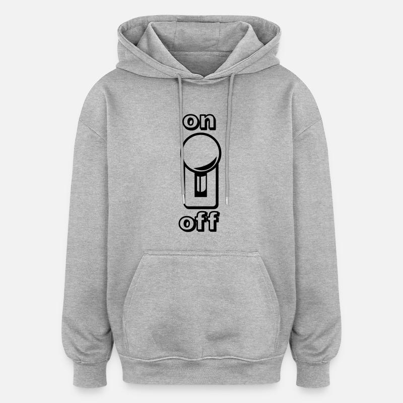 switch lever - Oversized Unisex Hoodie - heather grey