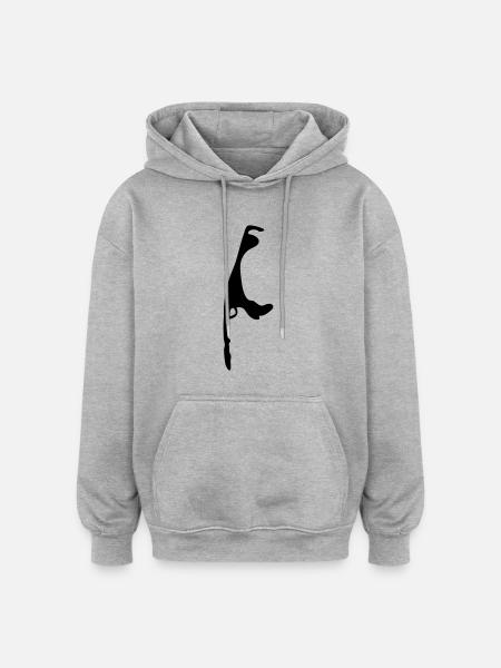 insel sylt - Oversized Unisex Hoodie - Grau meliert