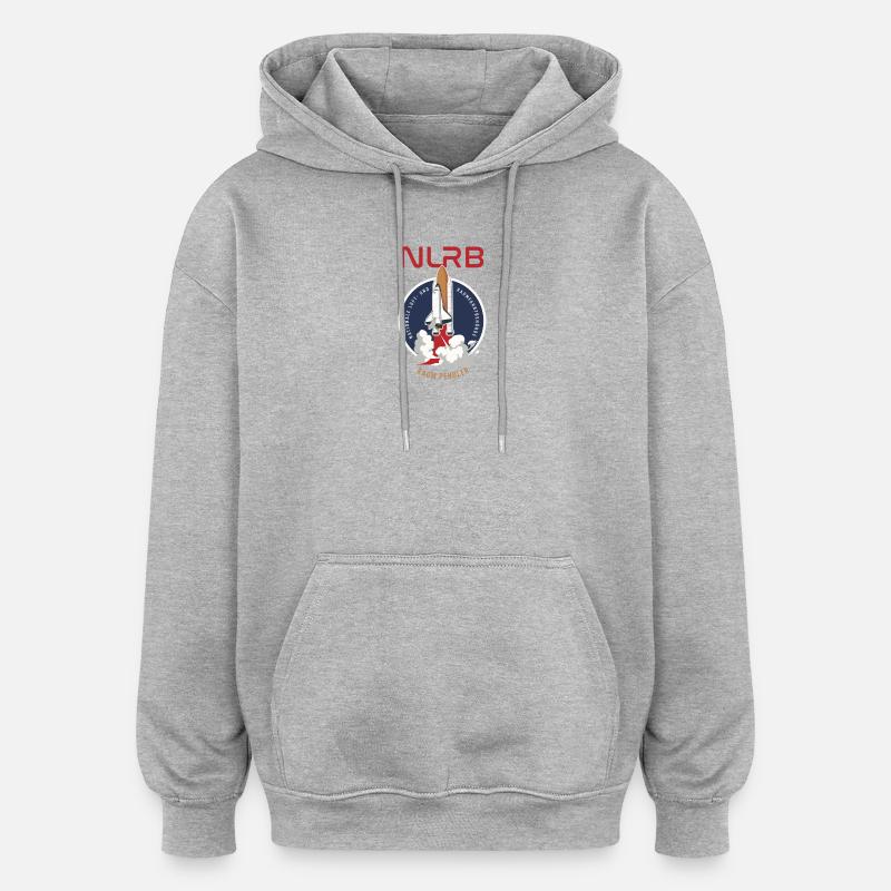 Navetteurs spatiaux de la NLRB - Sweat à capuche oversize unisexe - gris chiné