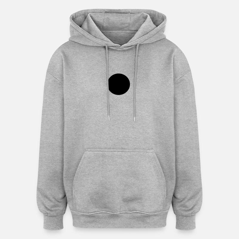 Circle, Ball (cheap!) - Sweat à capuche oversize unisexe - gris chiné
