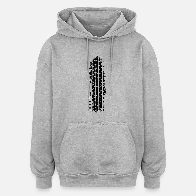 offroad sport - Oversized Unisex Hoodie - Grau meliert