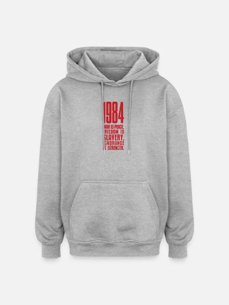 1984 - Oversized Unisex Hoodie - heather grey