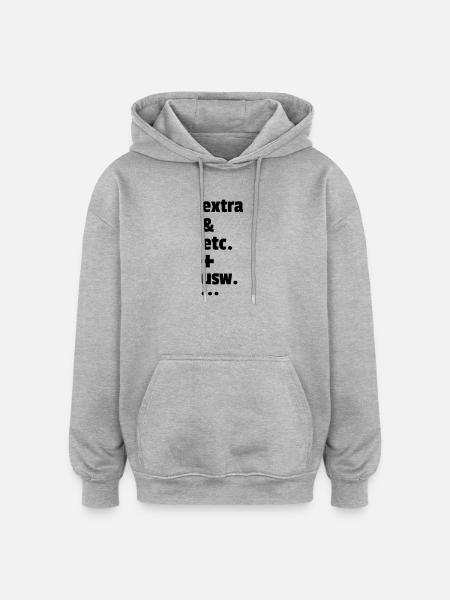 and more - Oversized Unisex Hoodie - heather grey