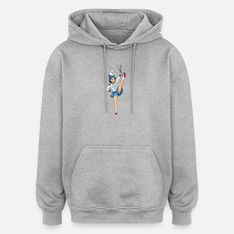 Dansmarieke - Sweat à capuche oversize unisexe - gris chiné