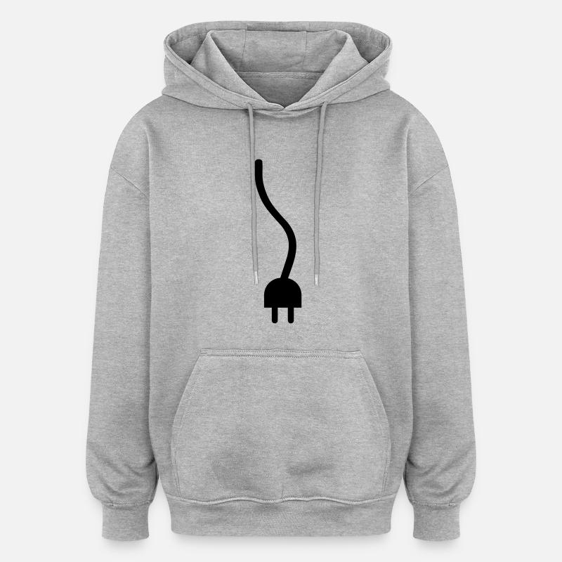 Wire - Oversized Unisex Hoodie - heather grey