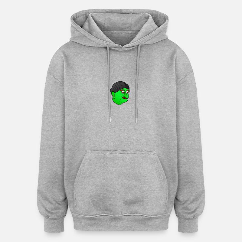 Jamppa grand-mère ÉDITION LIMITÉE - Sweat à capuche oversize unisexe - gris chiné