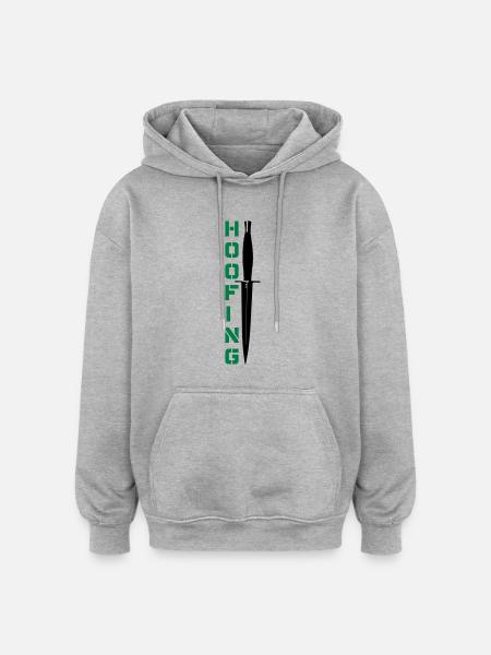 Hoofing Dagger - Oversized Unisex Hoodie - heather grey