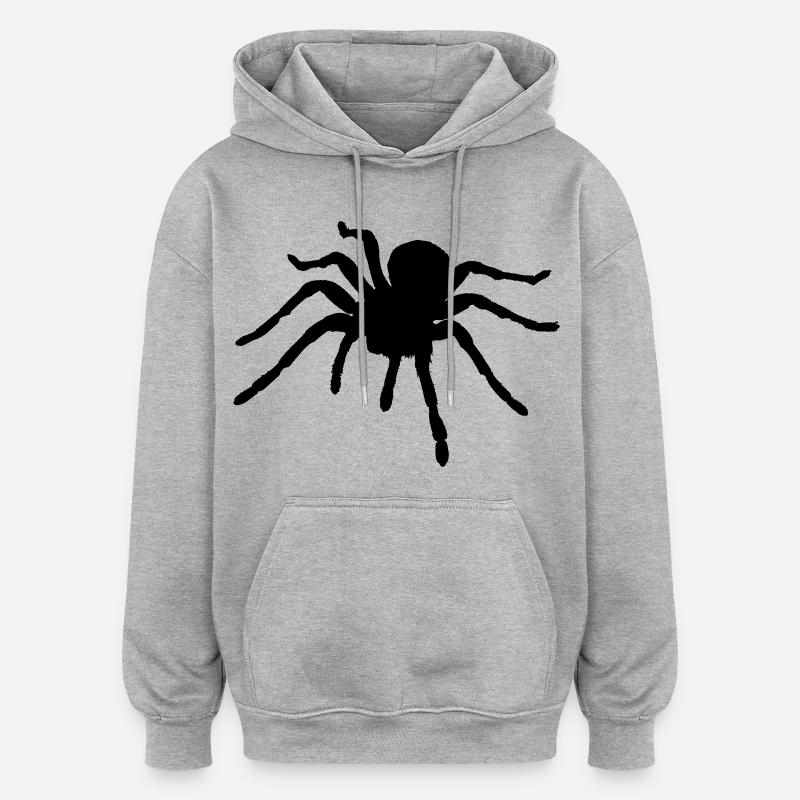 Spiders rampants - Sweat à capuche oversize unisexe - gris chiné