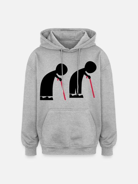 People - Oversized Unisex Hoodie - heather grey
